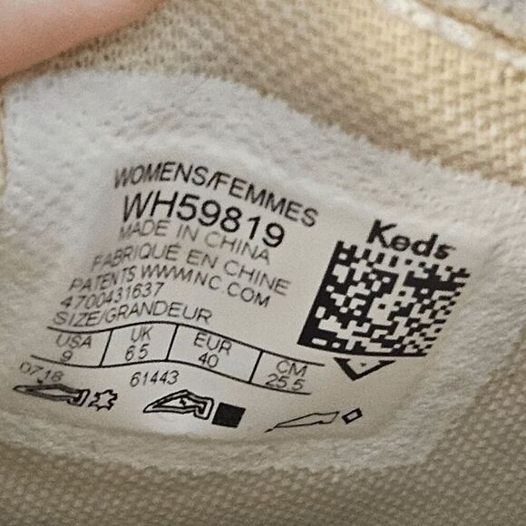 Keds Kickstart Tumbled Leather Lace Up Sneakers Women's Metallic Gold Size 9 - Picture 4 of 5